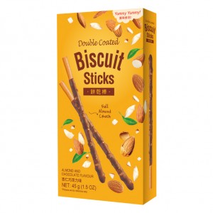 果粒棒 杏仁巧克力 Double Coated Biscuit Sticks - Almond Crush & Chocolate Flavour 45g