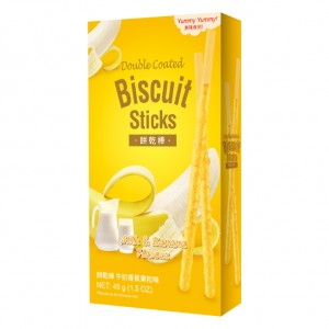 果粒棒 香蕉果粒 Double Coated Biscuit Sticks - Milk & Banana Flavour 45g