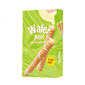 香草味蛋卷 Wafer Roll with Sweet Paste 54g