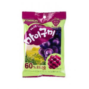 ORION 果汁软糖 葡萄味 ORION Gummy Candy Grape 79g 