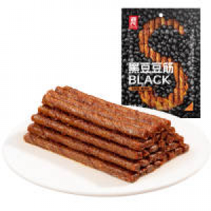 源氏 黑豆豆筋 Genji Spicy Black Beancurd Curly Stripe 70g