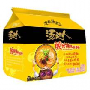 统一 汤达人 酸酸辣辣豚骨面 5连包 Tang Da Ren Instant Noodle-Artificial Pork Bone Hot & Sour Flavour130g*5