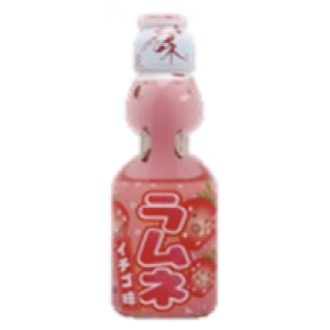 弹珠汽水 草莓味 Hatakosen Ramune Strawberry 200ml 