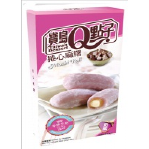 宝岛Q点子 芋头牛奶卷心麻薯 Taro Milk Mochi Roll 150g