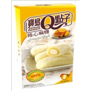 宝岛Q点子卷心麻薯 芒果牛奶味 Q Mango Milk Mochi Roll 150g 