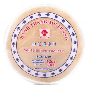 越南 白芝麻米纸 White Sesame rice paper 22cm 400g