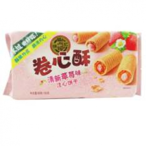 徐福记 卷心酥 草莓味  XU FU JI Roll Cookie Strawberry Flavour 105g 