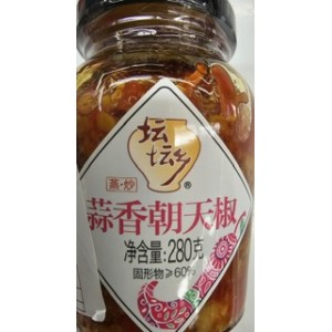 坛坛乡 蒜香朝天椒酱Tantanxiang Chopped Chili Garlic 280g