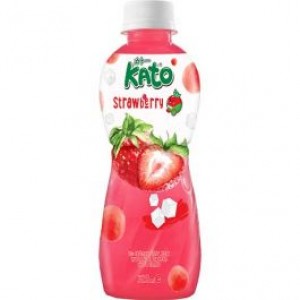 KATO 草莓味椰果果汁 KATO Strawberry Juice Drink with Nata De Coco 320ml