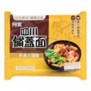 白家 阿宽 四川铺盖面 牛肉火锅味 BJ AK Instant Noodle Hot Pot Flavor 120g