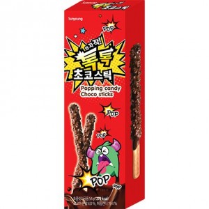 SUNYOUNG 巧克力饼干棒 跳跳糖味 Choco Stick Popping Candy 54g