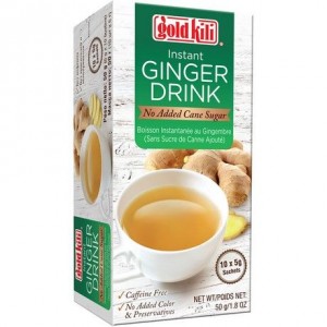  金麒麟 无糖姜茶 GOLD KILI Instant Ginger Drink Sugar-Free 50g 