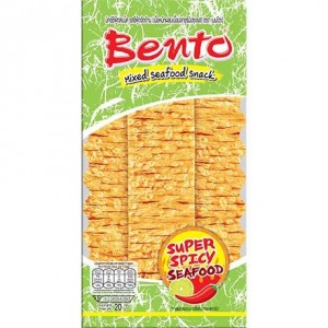 BENTO 鱿鱼片零食特辣  BENTO Squid Snack Seafood Super Spicy 20g