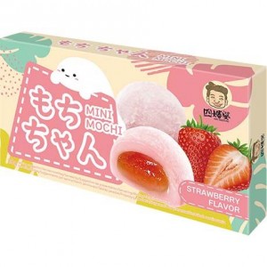 四婶婆草莓迷你麻薯 SZU SHEN PO Mochi  Strawberry Mini 80g 