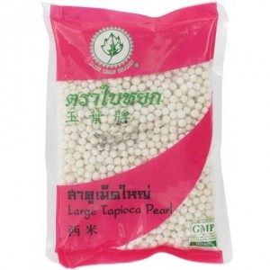 玉叶牌大西米  JADE LEAF BRAND Tapioca Pearls White Large 400g 
