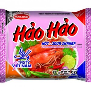 好好 酸辣虾味面 ACECOOK HaoHao Instant Noodles Shrimp Hot & Sour 77g