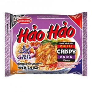 好好 香辣脆洋葱味面 ACECOOK  HaoHao Instant Noodles Chili Crispy Onion 75g