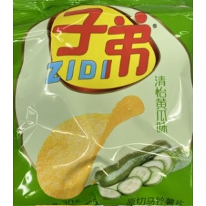 子弟 薄脆薯片清怡黄瓜味 ZIDI Potato Chips Cucumber Flavor 30g