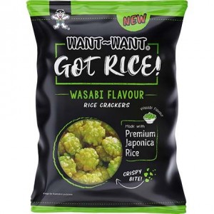 旺旺小小酥 芥末味 WANTWANT  Got Rice!  Rice Cracker Wasabi 85g