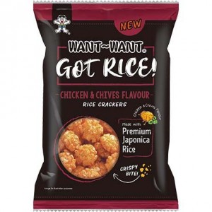 旺旺小小酥 鸡肉葱味 WANT WANT Got Rice! Rice Cracker Chicken & Chives 85g