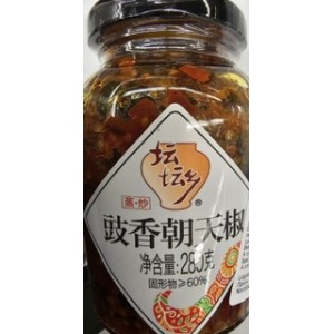 坛坛乡 豉香朝天椒酱 Tantanxiang Chopped Chili Black Bean 280g