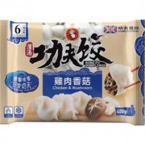 功夫水饺鸡肉香菇  KUNG FU Dumplings Chicken & Mushroom 400g