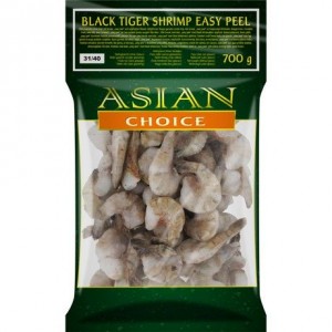 ASIAN CHOICE 黑虎虾去头有壳  Black Tiger Shrimp Easy Peel  31/40 700g 