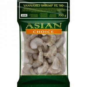 ASIAN CHOICE南美白虾去头有壳 Vannamei Shrimp HLSO 21/25 700g