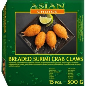 面包糠炸蟹钳 ASIAN CHOICE Breaded Surimi Crab Claws 500g