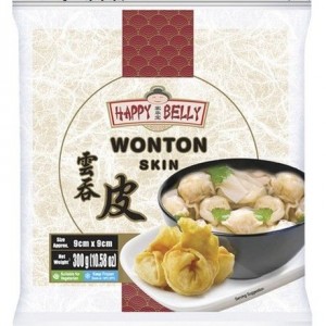 HAPPY BELLY馄饨皮 HAPPY BELLY Wonton Pastry  9cm 300g
