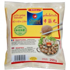 ORIENTAL KITCHEN 牛筋丸 ORIENTAL KITCHEN Meatballs Beef 250g
