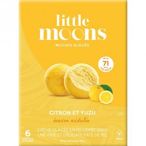 小月亮 麻薯冰淇淋 柚子&柠檬 LITTLE MOONS Mochi Ice Cream Yuzu & Lemon 192g