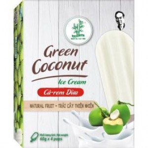竹树牌冰棒 椰子味 BAMBOO TREE Ice Bar Coconut 4*60g 