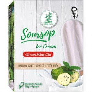 竹树牌冰棒 番荔枝味 BAMBOO TREE Ice Bar Soursop 4*60g
