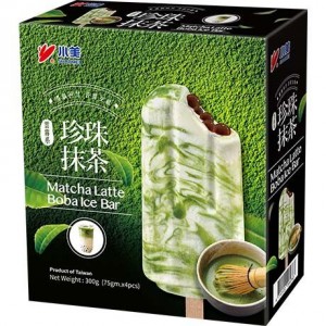 小美 珍珠抹茶冰棒 SHAOMEI Ice Bar Boba Matcha Latte 4 X 75g 