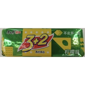 康师傅 3+2柠檬夹心饼干 KSF 3+2Biscuit With Cream Filling Lemon Flavour 125g