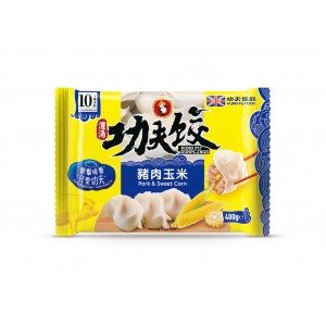 功夫水饺 猪肉玉米 Dumpling Pork&Sweet Corn /porsaanmaissi  400g（不邮寄）