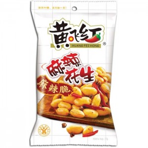 黄飞红 麻辣花生 Huang Fei Hong Spicy Peanuts /Spicy Maapähkinät 110g