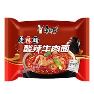 康师傅经典酸辣⽜⾁⾯ Master Kung  Instant Noodle Hot and Sour Beef Flavor 111g 