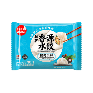 香源猪肉三鲜水饺 FRESHASIA Pork, Shiitake Mushroom & Black Fungus  Dumplings 400g