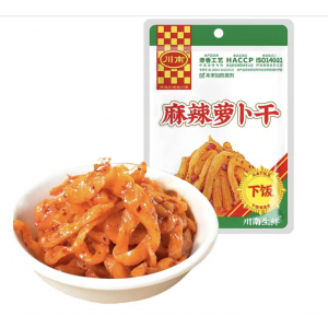 川南麻辣萝卜CN Spicy Dried Radish 62g
