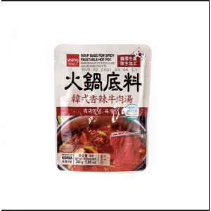 韩式辣牛肉汤火锅底料 Soup base for spicy vegetable hotpot 200g