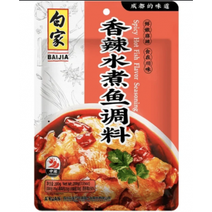 白象香辣水煮鱼调料 BAIJIA Spicy hot fish flavor seasoning 200g